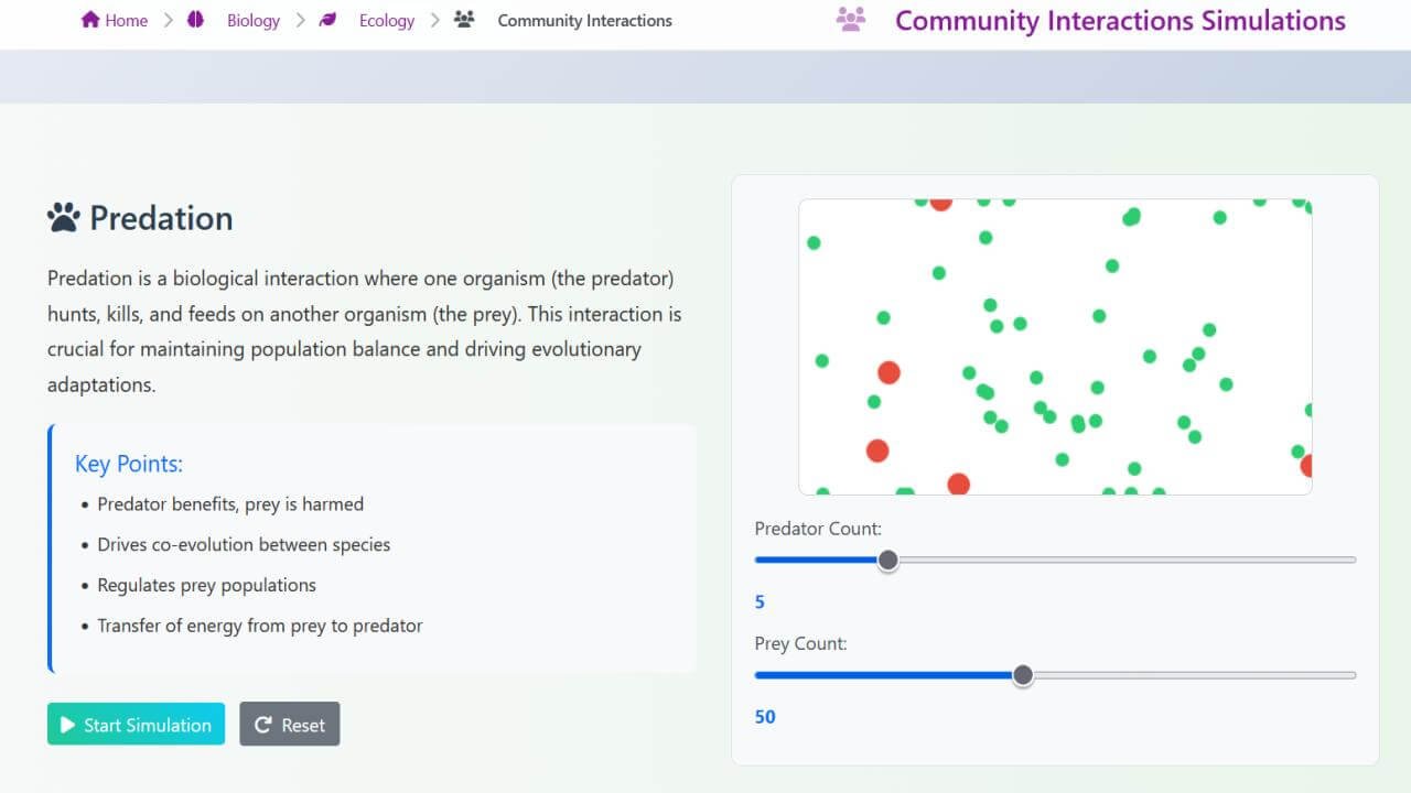 Interact Visual Community Interactions - BinaryVisual | Ecology
