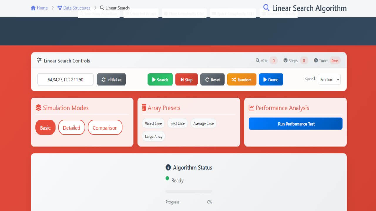 Linear Search Algorithm - Step By Step | Data Structures