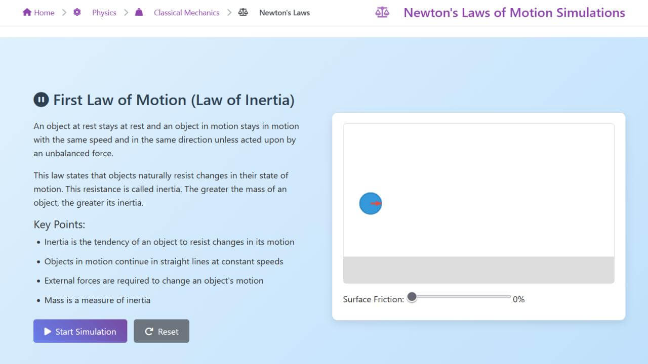 Newton's Laws of Motion - BinaryVisual | Classical Mechanics
