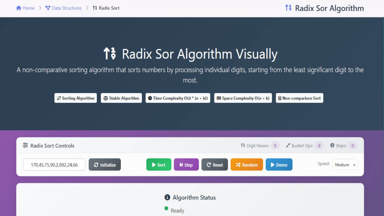 Radix Sort Algorithm - Step By Step | Data Structures